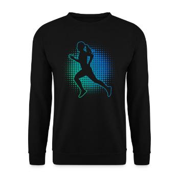 Course à pied Course Jogging Course Jogging Femmes - Sweat-shirt Unisexe - noir - Devant - Alina (178cm) & Michal (187cm)