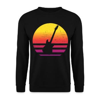 Guitariste - Sweat-shirt Unisexe - noir - Devant - Alina (178cm) & Michal (187cm)