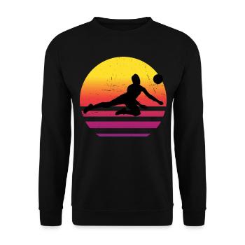 Volleyball Volleyball Men Women's Volleyball - Unisex Sweatshirt - black - Front - Alina (178cm) & Michal (187cm)