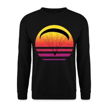 Paragliding Men Paraglider Paraglider Paraglider - Unisex Sweatshirt - black - Front - Alina (178cm) & Michal (187cm)