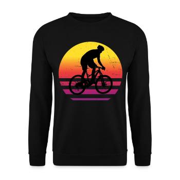 VTT Hommes Cyclisme VTT Cyclisme - Sweat-shirt Unisexe - noir - Devant - Alina (178cm) & Michal (187cm)