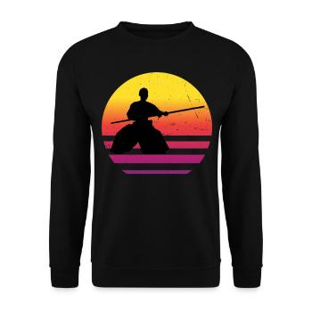 Kampfsport Damen Herren Aikido Aikidoka Martial Ar - Unisex Pullover - Schwarz - Vorne - Alina (178cm) & Michal (187cm)