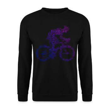 Road Bike Road Cycling Road Cyclist Road Bike - Unisex Sweatshirt - black - Front - Alina (178cm) & Michal (187cm)