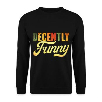 Humour noir Sarcasme Ironie Cadeau - Sweat-shirt Unisexe - noir - Devant - Alina (178cm) & Michal (187cm)