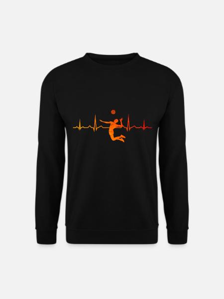 Damen Herren Volleyball Beachvolleyball - Unisex Pullover - Schwarz