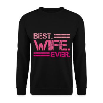 Meilleure idée de cadeau pour femme de tous les temps - Sweat-shirt Unisexe - noir - Devant - Alina (178cm) & Michal (187cm)