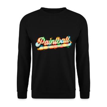 Paintball Airsoft Gotcha Marker - Unisex Sweatshirt - black - Front - Alina (178cm) & Michal (187cm)
