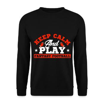 Fantasy Football Champion Draft Day Fantasy Footbal - Unisex Sweatshirt - black - Front - Alina (178cm) & Michal (187cm)
