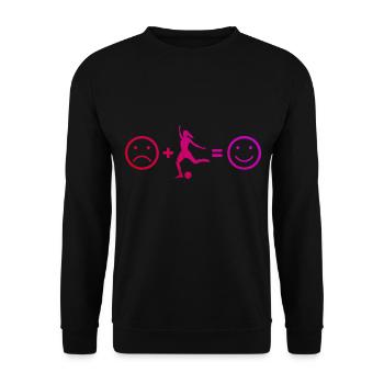 Soccer Soccer Women's Soccer Games - Unisex Sweatshirt - black - Front - Alina (178cm) & Michal (187cm)