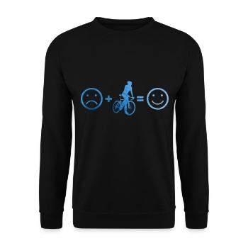 Men's Road Bike Road Bike Road Bike Road Bike - Unisex Sweatshirt - black - Front - Alina (178cm) & Michal (187cm)
