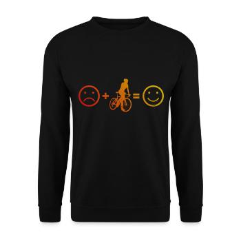 Vélo de route Rennradfahrer Roadbike Rennrad Rennradfa - Sweat-shirt Unisexe - noir - Devant - Alina (178cm) & Michal (187cm)