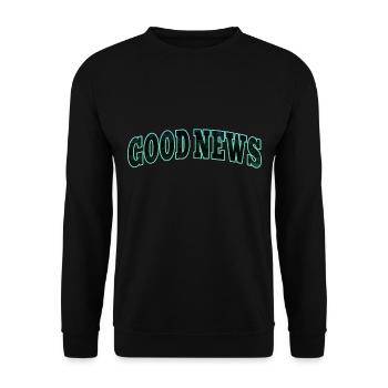 GOOD NEWS | Good news - Unisex Sweatshirt - black - Front - Alina (178cm) & Michal (187cm)