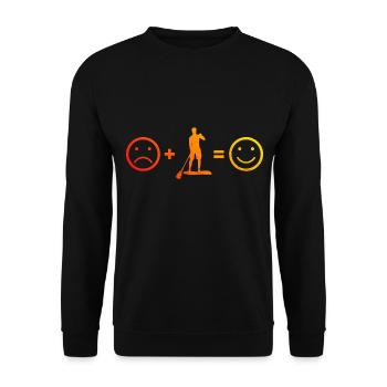 Standup Paddling Standup Paddleboard Standup Paddle - Unisex Sweatshirt - black - Front - Alina (178cm) & Michal (187cm)