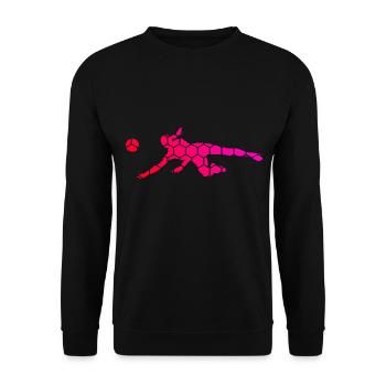 Men's Volleyball Players Volleyball Women - Unisex Sweatshirt - black - Front - Alina (178cm) & Michal (187cm)