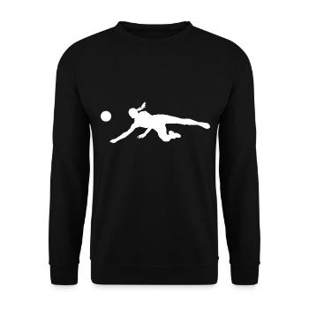 Volleyball Volley-ball féminin Volley-ball masculin - Sweat-shirt Unisexe - noir - Devant - Alina (178cm) & Michal (187cm)