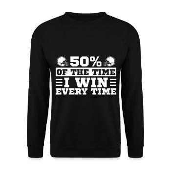 Fantasy Football Fantasy Football Champion Draft Da - Unisex Sweatshirt - black - Front - Alina (178cm) & Michal (187cm)