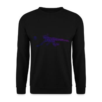 Volleyball Volleyball Men's Volleyball - Unisex Sweatshirt - black - Front - Alina (178cm) & Michal (187cm)
