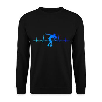 Roller Roller Patins Rollschuhlaufen - Sweat-shirt Unisexe - noir - Devant - Alina (178cm) & Michal (187cm)