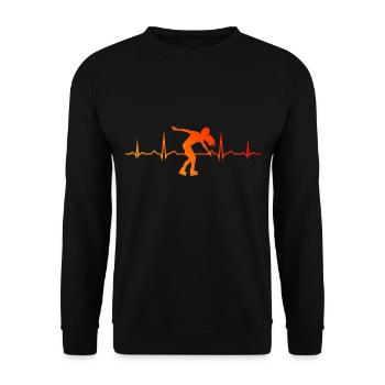 Roller patins à roulettes Roller Roller Skates - Sweat-shirt Unisexe - noir - Devant - Alina (178cm) & Michal (187cm)