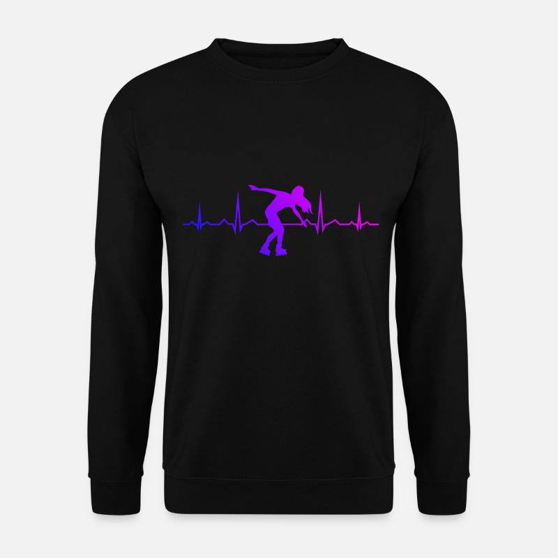 Roller Skating Herren Rollschuh Rollerskate - Unisex Pullover - Schwarz