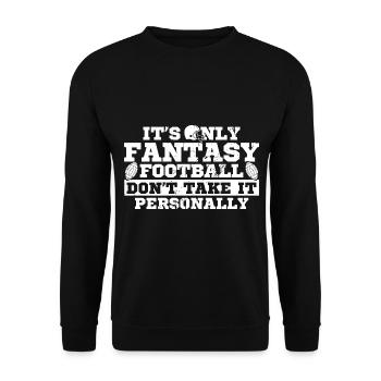 Football Fans Fantasy Football Meister Football Fr - Unisex Sweatshirt - black - Front - Alina (178cm) & Michal (187cm)