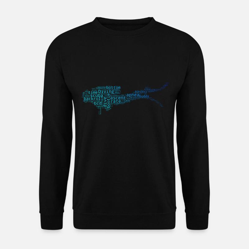 Scuba Diver Scuba Taucher Diver Herren - Unisex Pullover - Schwarz