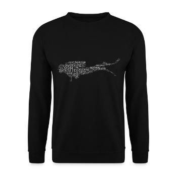 Scuba Tauchen Scuba Taucher Herren Tauchen - Unisex Pullover - Schwarz - Vorne - Alina (178cm) & Michal (187cm)