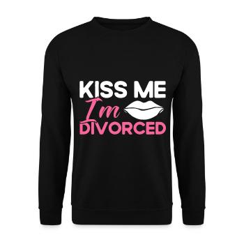 Divorce Divorced Divorced Gift - Unisex Sweatshirt - black - Front - Alina (178cm) & Michal (187cm)