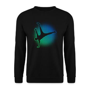 Break Dance Bgirl Hiphop Femmes Hip Hop Hommes - Sweat-shirt Unisexe - noir - Devant - Alina (178cm) & Michal (187cm)
