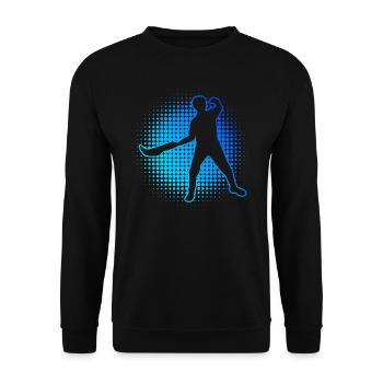 Pelota vasca Men Jai Alai Pelota Basque Pelota - Unisex Sweatshirt - black - Front - Alina (178cm) & Michal (187cm)