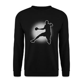 Joueurs de handball masculin Handball handball féminin - Sweat-shirt Unisexe - noir - Devant - Alina (178cm) & Michal (187cm)