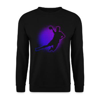 Handball Hommes Handballeurs Joueuses Handball - Sweat-shirt Unisexe - noir - Devant - Alina (178cm) & Michal (187cm)