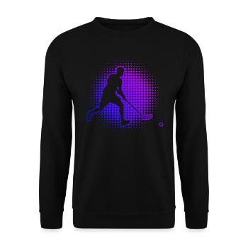 Unihockeyspielen Unihockey Innebandy Damen - Unisex Pullover - Schwarz - Vorne - Alina (178cm) & Michal (187cm)