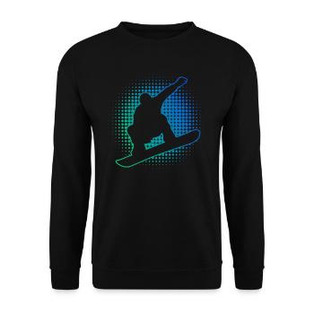Snowboard Herren Wintersport Snowboarding Damen - Unisex Pullover - Schwarz - Vorne - Alina (178cm) & Michal (187cm)