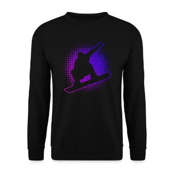 Snowboard hommes snowboard femmes snowboarders - Sweat-shirt Unisexe - noir - Devant - Alina (178cm) & Michal (187cm)