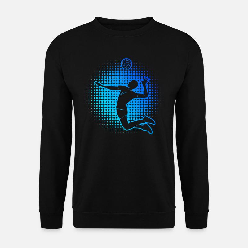 Damen Volley Beachvolleyball Volleyball - Unisex Pullover - Schwarz