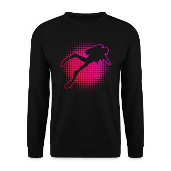 Diving Scuba Diving Diving Scuba Divers - Unisex Sweatshirt - black - Front - Alina (178cm) & Michal (187cm)