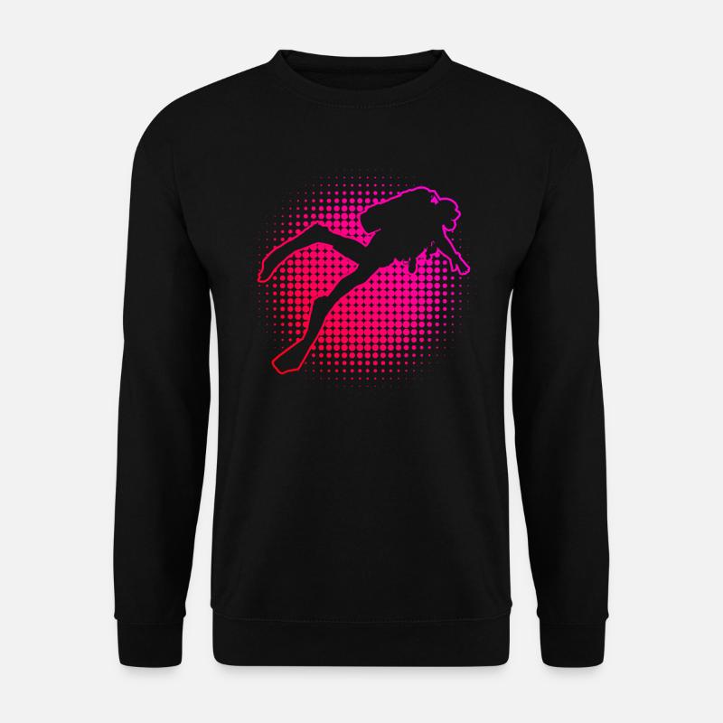 Tauchen Scuba Tauchen Diving Scuba Taucher - Unisex Pullover - Schwarz