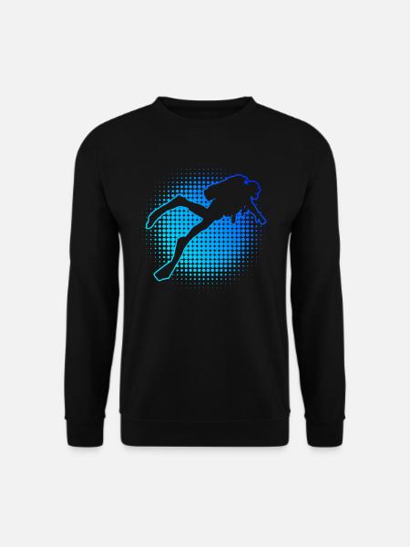 Taucher Tauchen Diving Scuba Taucher Damen - Unisex Pullover - Schwarz