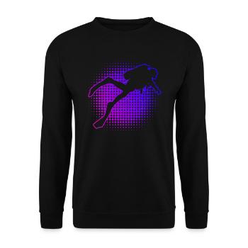 Plongée Scuba Diver Diver Plongée Hommes - Sweat-shirt Unisexe - noir - Devant - Alina (178cm) & Michal (187cm)