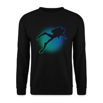 Plongée Hommes Plongée Libre Femmes Plongeurs - Sweat-shirt Unisexe - noir - Devant - Alina (178cm) & Michal (187cm)