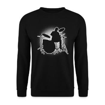 Batterie Batteur Batteur Hommes - Sweat-shirt Unisexe - noir - Devant - Alina (178cm) & Michal (187cm)