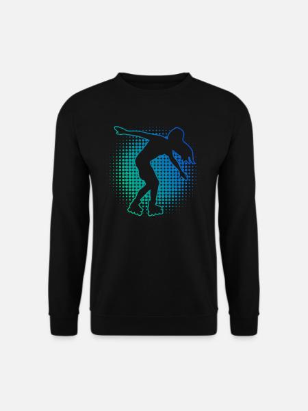 Roller Skating Femmes Hommes Roller Skating - Sweat-shirt Unisexe - noir