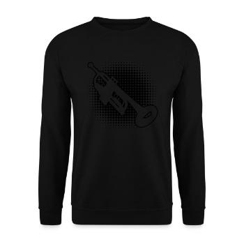 Trumpet Player Trumpet Trumpet Players - Unisex Sweatshirt - black - Front - Alina (178cm) & Michal (187cm)