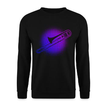 Trombone Brass Band Dames Ténor Trombone Hommes - Sweat-shirt Unisexe - noir - Devant - Alina (178cm) & Michal (187cm)