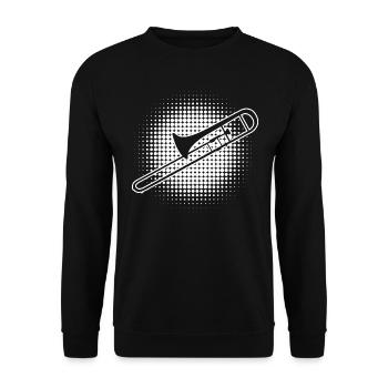Trombone Brass Band Brass Instrument - Sweat-shirt Unisexe - noir - Devant - Alina (178cm) & Michal (187cm)