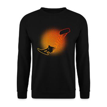 Kitesurf Kitesurf Féminin Kitesurf Kitesurfer - Sweat-shirt Unisexe - noir - Devant - Alina (178cm) & Michal (187cm)