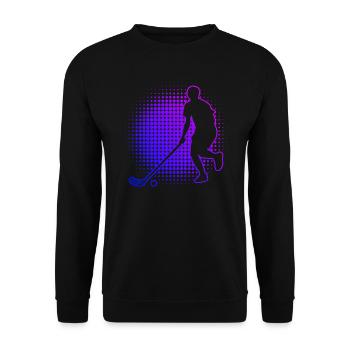Jeux de floorball Salibandy Floorball Hockey - Sweat-shirt Unisexe - noir - Devant - Alina (178cm) & Michal (187cm)