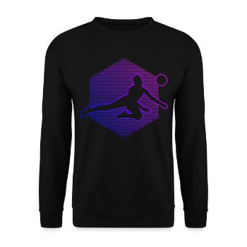 Men's Volleyball Volley Volleyball Players - Unisex Sweatshirt - black - Front - Alina (178cm) & Michal (187cm)