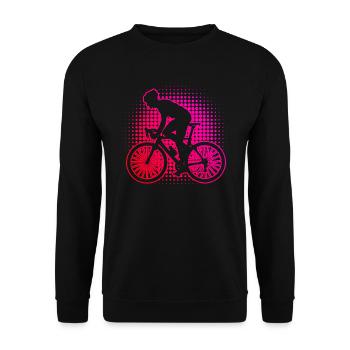 Vélo de route féminin Vélo de route Cyclisme de route Hommes - Sweat-shirt Unisexe - noir - Devant - Alina (178cm) & Michal (187cm)